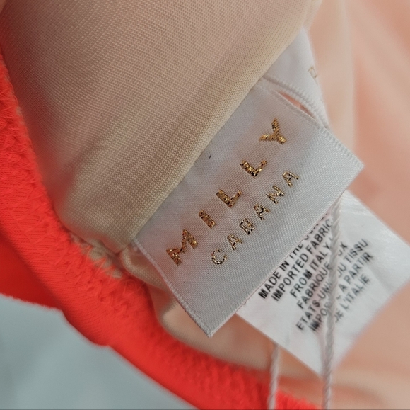 NWT Milly Cabana Off-Shoulder Ruffle Bikini Top Luxe & Flirty! Size small - Picture 13 of 13